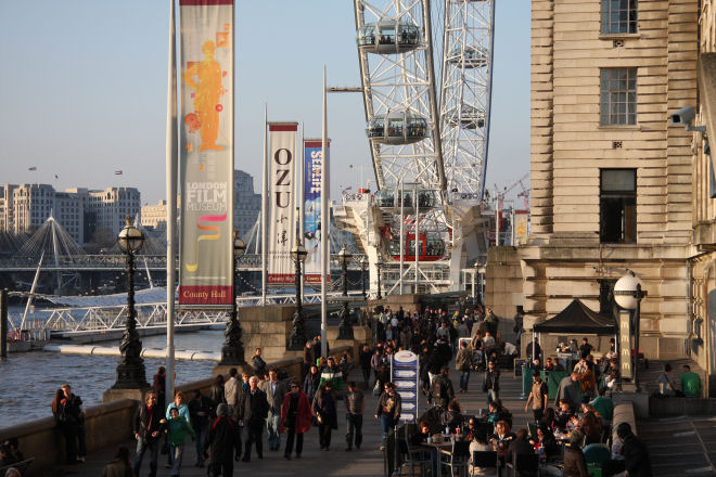 county hall and london eye