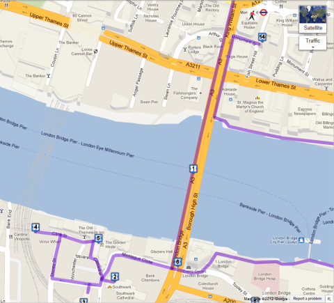 monument to golden hinde map