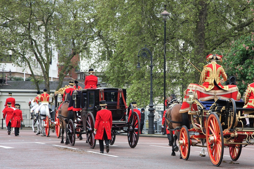 royal coaches on the mall