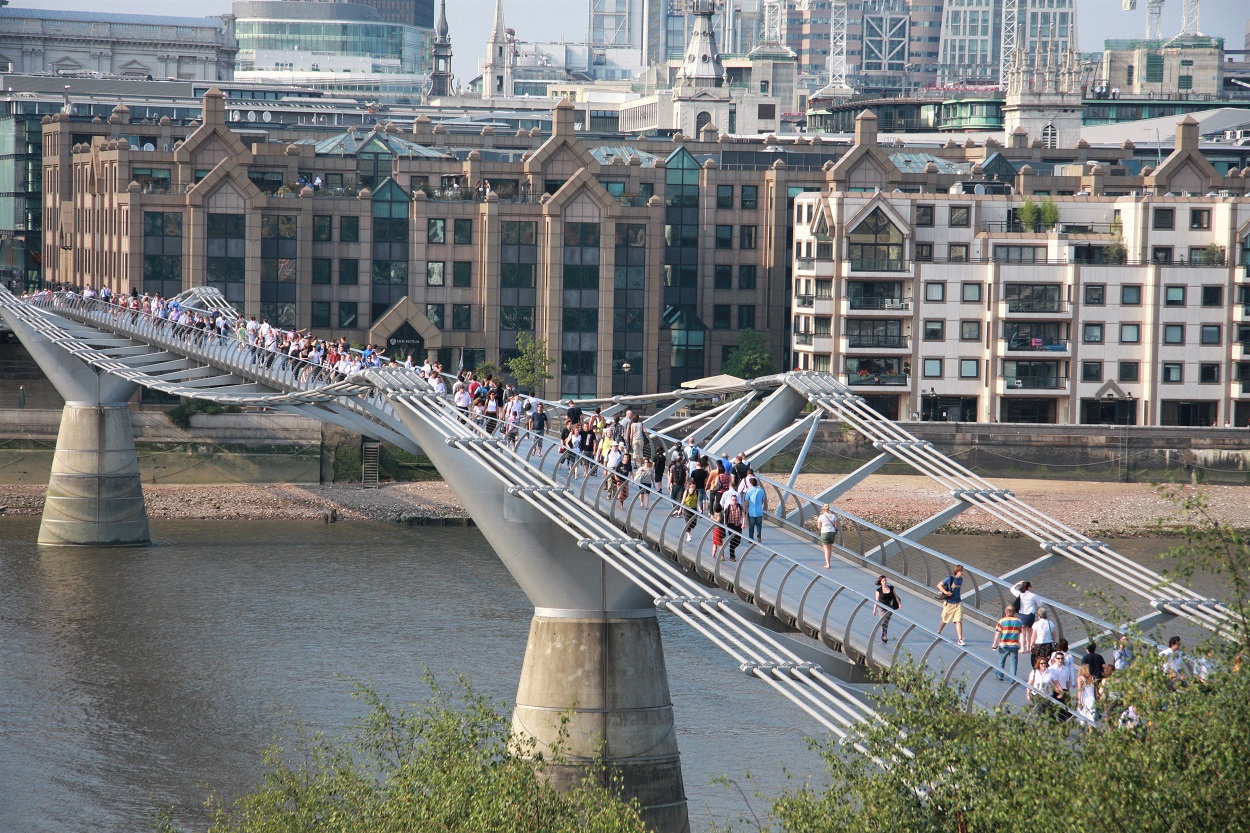 London Millennium Footbridge - Queen's Walk