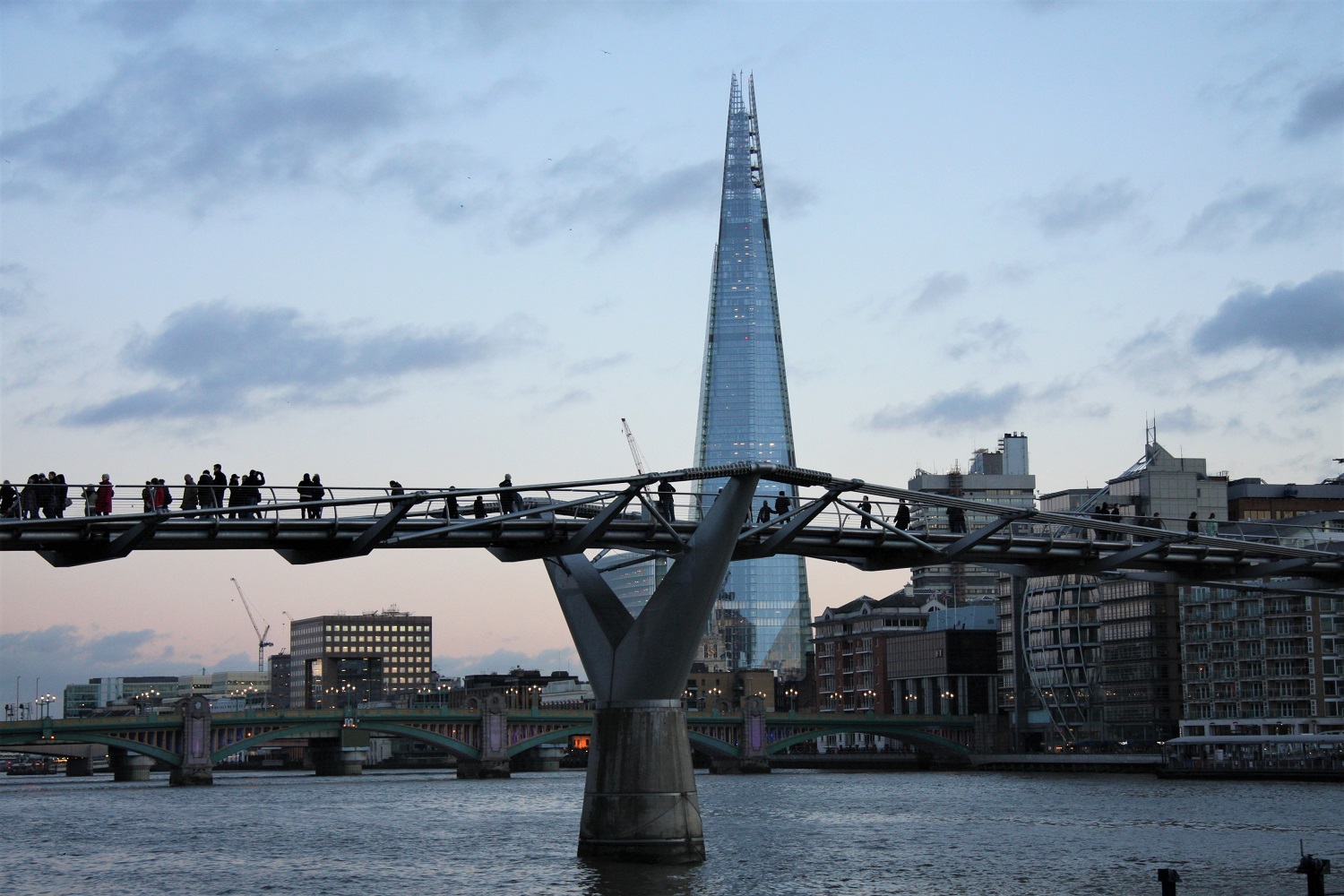 London Millennium Footbridge Queen's Walk