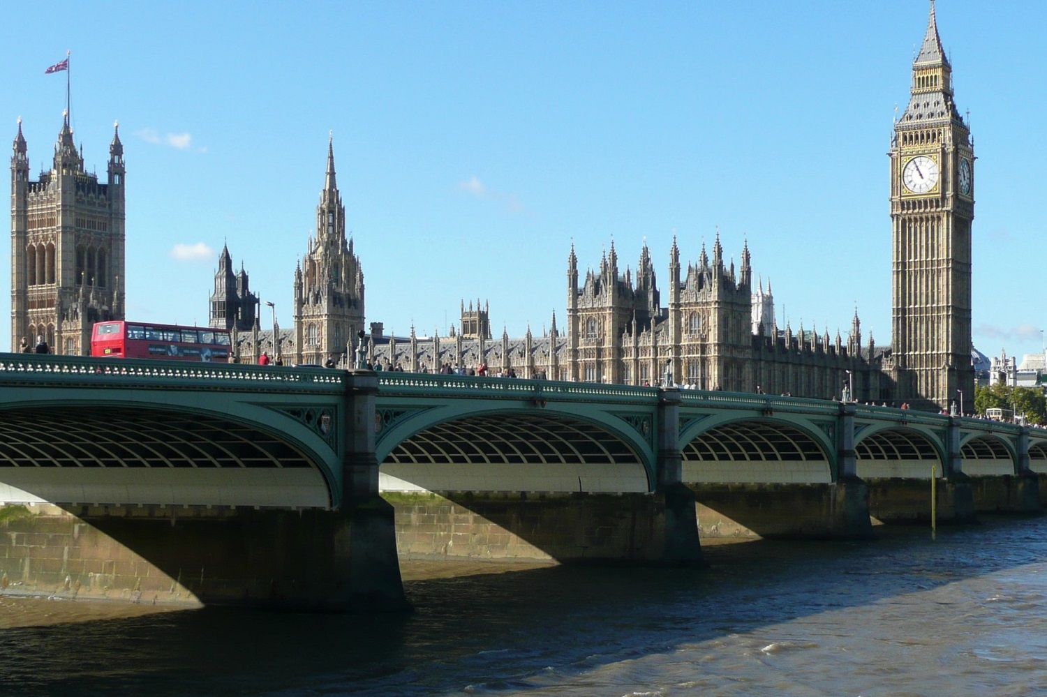 Westminster Bridge Southbank Lion Queens Walk London