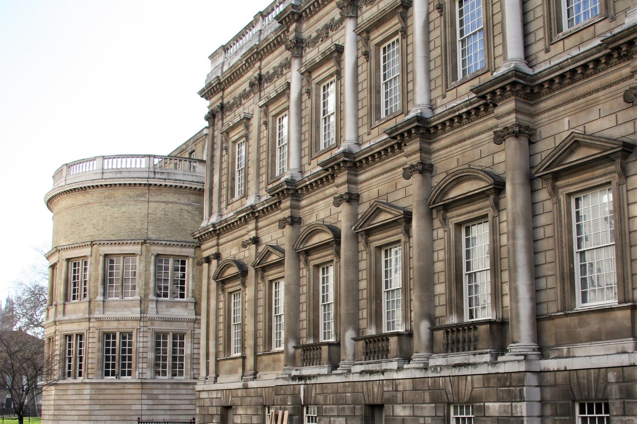 The Banqueting House with Palladian Style Columns and Pediments